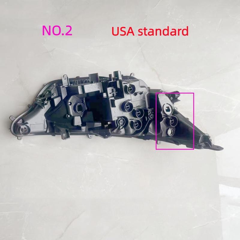 For TOYOTA RAV4 2023 2024 Headlamp Base Headlight Rear shell Replacement Headlight House Black rear shell