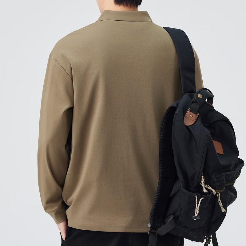JEEP Men's Long Sleeve Polo T-Shirt