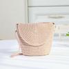 1Pieces New Flip Style Change Mini Bag Fashionable Straw Woven One Shoulder Crossbody Mountaineering Bag