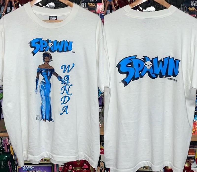 Spawn Movie 90s Retro style 2 sided 90s White Short Sleeve T shirt NH25457 Unisex T-Shirt S