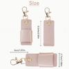 Practical Hanging Pen Clip Keychain School Keyrings Professional Leather Alloy Key Holder for Hospitals and Clinics