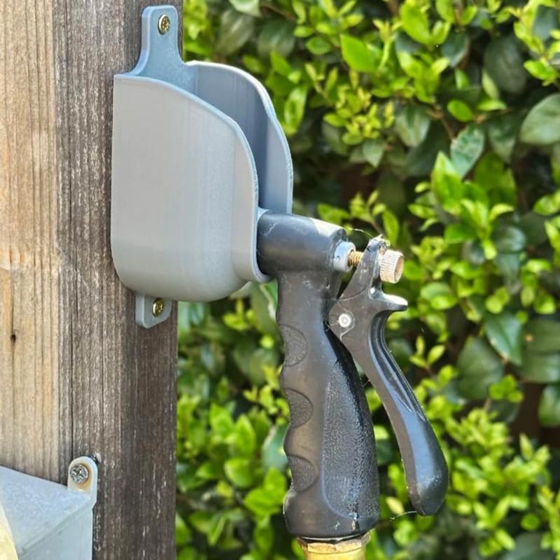 Heavy Duty 3D Printed Hose Sprayers Wall Bracket Garden Tool Storage Rack Weather Resistant Outdoor Organizer