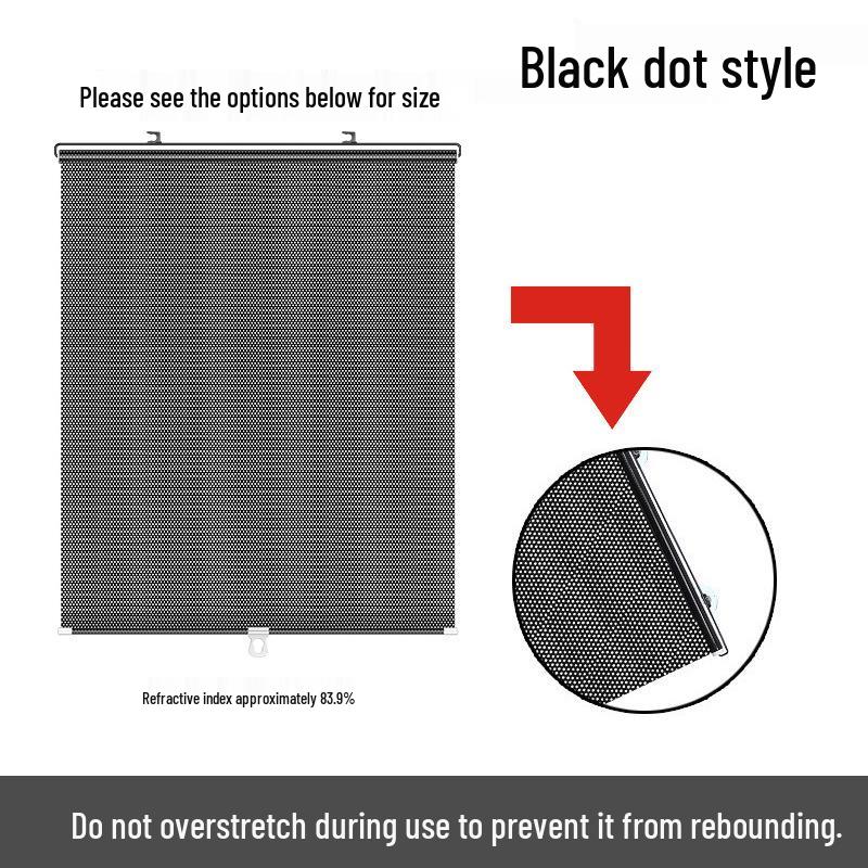 

Светоблокирующая рулонная штора-пленка с выдвижным солнцезащитным экраном для окон автомобиля и дома 40*60cm with 3 suction cups