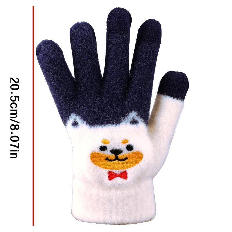 1 Pair of Cute Puppy-Shaped Warm Gloves in Three Colors to Choose From, Winter High-Quality and Adorable Cartoon  Year, Birthday, Unisex Gl