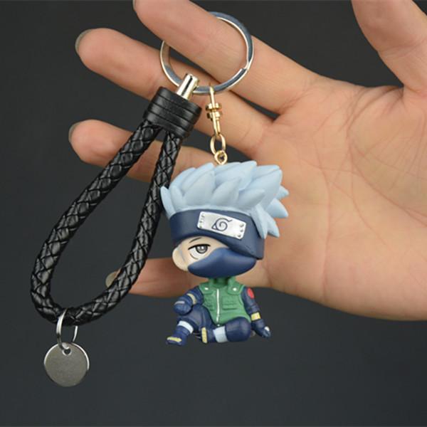 Anime Naruto Figure Kakashi Gaara Sasuke Keychain Adorable Car Keychains For Pendant Keys Holder Accessories Backpack Charm Gift