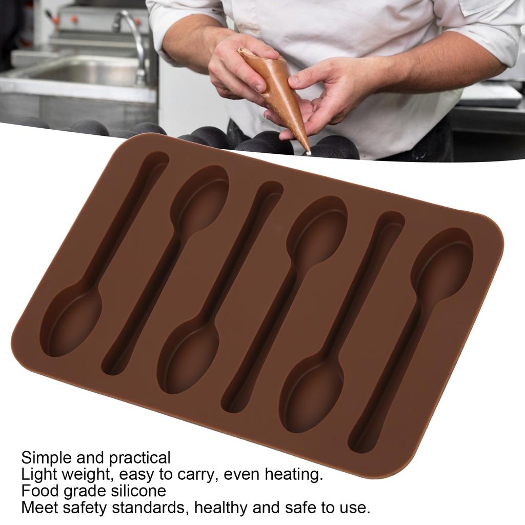 Cake Chocolate Mold NonStick Spoon Shape   Baking Mould Tool Bakeware Kitchen Accessories(Spoon Shape )