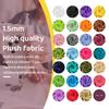 1,5 mm Florlänge Plüschstoff Umweltfreundlich Gewebt Mit 100% Polyester Material Machen Spielzeug Plüschstoff pro Meter Zum Nähen