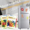 Children magnetic learning alphabet numbers geometric shapes plastic refrigerator stickers spelling counting educational toy