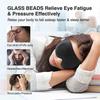 Weighted Sleep Mask, Women Men 3D Blocking Lights Sleeping Mask (4.2oz/120g), Pressure Relief Night Sleep Eye Mask with Adjusta