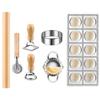 Set Professionale Manuale per Pasta con Mattarello, Tavola Tagliapasta per Gnocchi, Ravioli, Tortellini, Preparazioni Pasticceria Fatti in Casa
