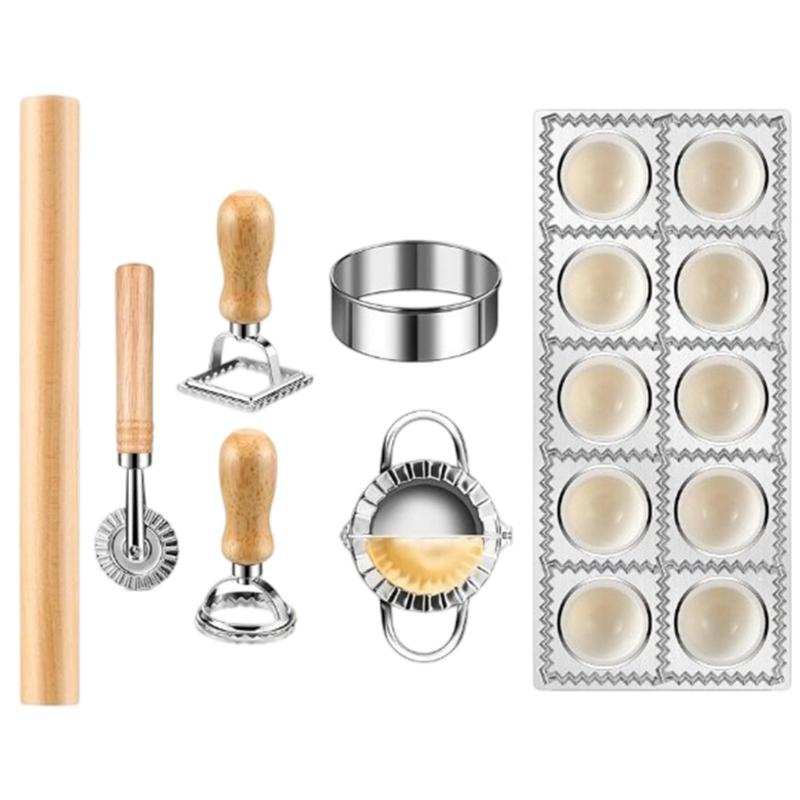 Set Professionale Manuale per Pasta con Mattarello, Tavola Tagliapasta per Gnocchi, Ravioli, Tortellini, Preparazioni Pasticceria Fatti in Casa