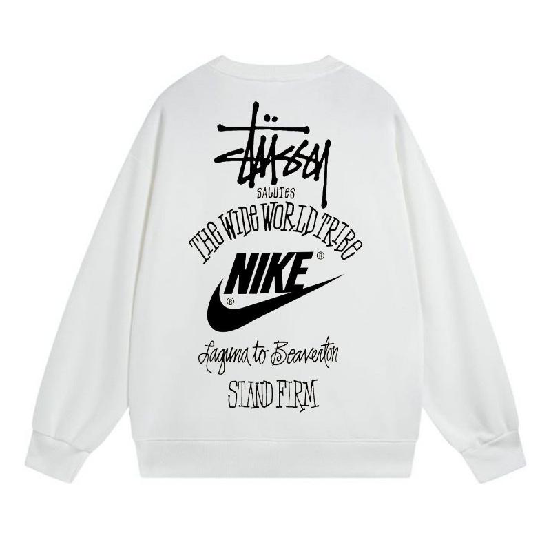Sudadera Unisex con Estampado Stusy de Algodón Puro con Cuello Redondo - Estilo Moderno, Holgado y Casual