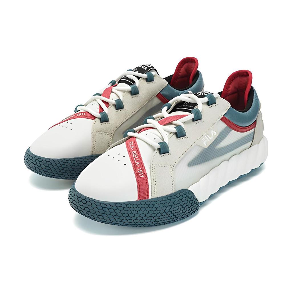 Fila Campo Comfortable Shock Absorbing Low Top Sneakers Men Sneakers Coconut-White Oyster-Gray F12M333201FCO