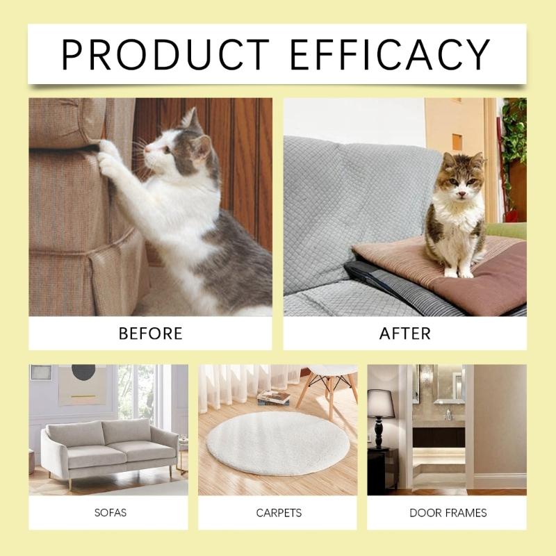 Katzenabwehrmittel für Innen und Außen, Effektive Kratzstopper für Katzen Trainingshilfe für Möbel Sofas Katzenabwehr Sprays