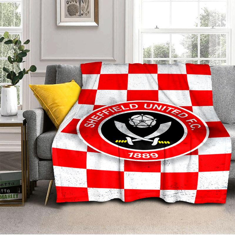 She-ffield Fc Crest Blanket Lightweight Ideal Bedding Blanket Perfect for Travel, Camping, Living Rooms, Offices, Sofas, Fan Christmas gift