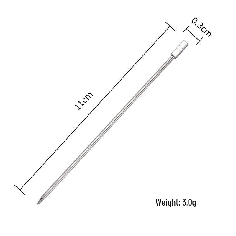 Nerezové dekorativní koktejlové párátka, vidličky na olivy a ovoce do Martini