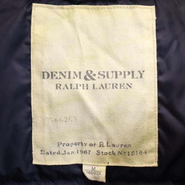 DENIM&SUPPLY Dunjakke M Navy system logo Herre Brukt