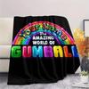 1PC Cartoon Characters Collage Custom Name Patterned Flannel Blanket Suitable For All Seasons For Home Decor Warmth And Comfort Gifts Holiday Present