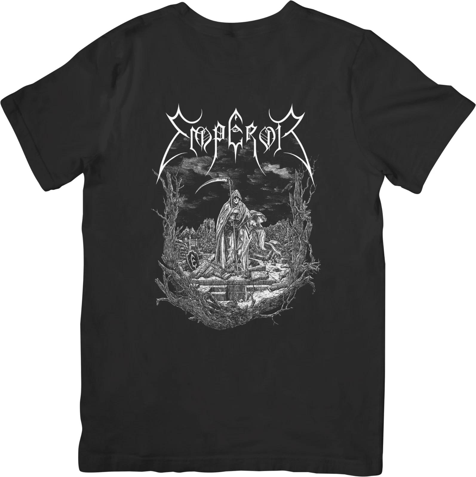 

Emperor Music Unisex Fit for Men & Women Quality Cotton T-Shirt Black L