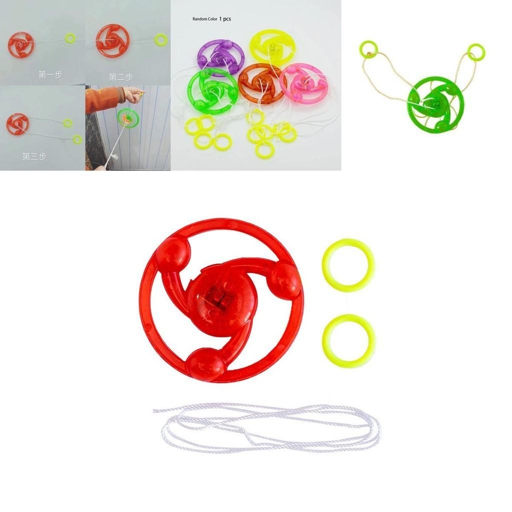 Jbbr Large Light-up Pull String Spinning Wheel Flashing Classic Toy For Kids And Students