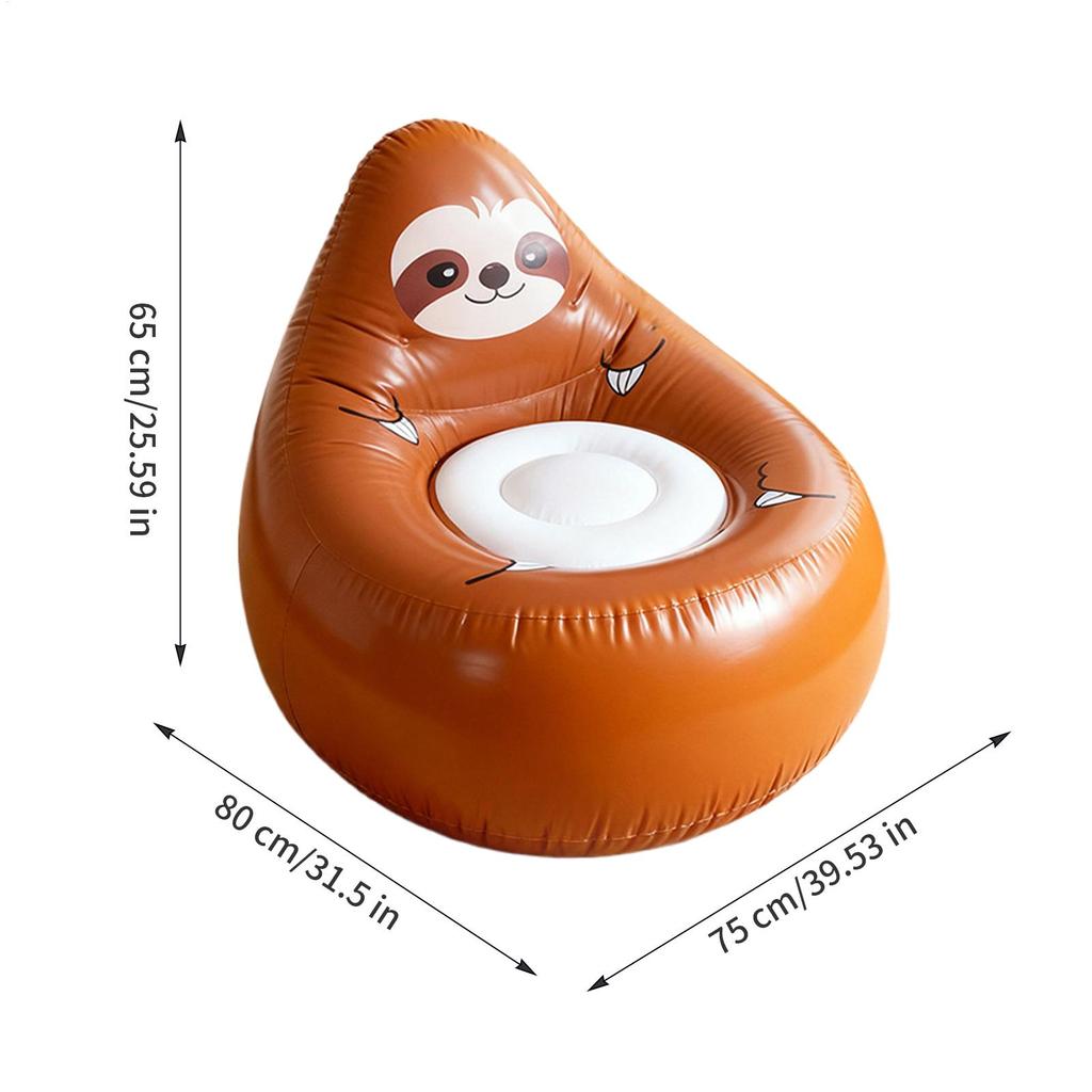 Inflatable Chair Portable Animal Shape Seat Patio Sofa For Kids Camping Patio Beach Travel Indoor Backyard Garden