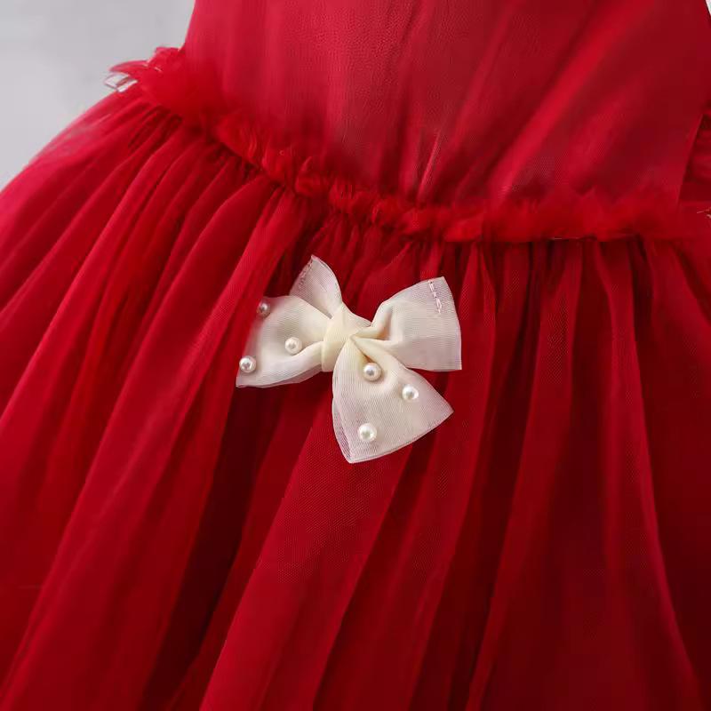Children's Clothing Girls' Dresses Summer Children's Flying Sleeve Princess Dresses Baby Bow Dresses