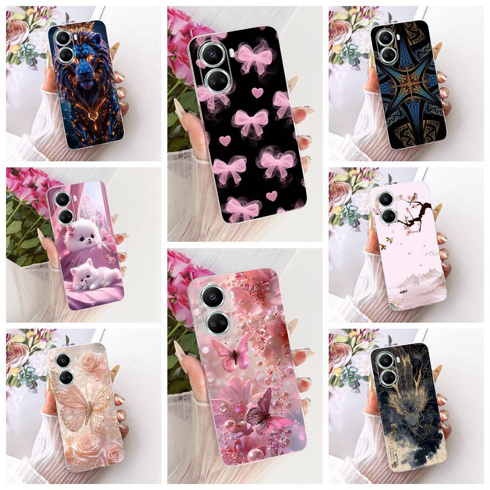 Clear Casing For Huawei Nova 10SE BNE-LX1 BNE-LX3 BNE-AL00 Cover For Huawei Nova 10 SE Case Fashion Butterfly Funny Cute Painted