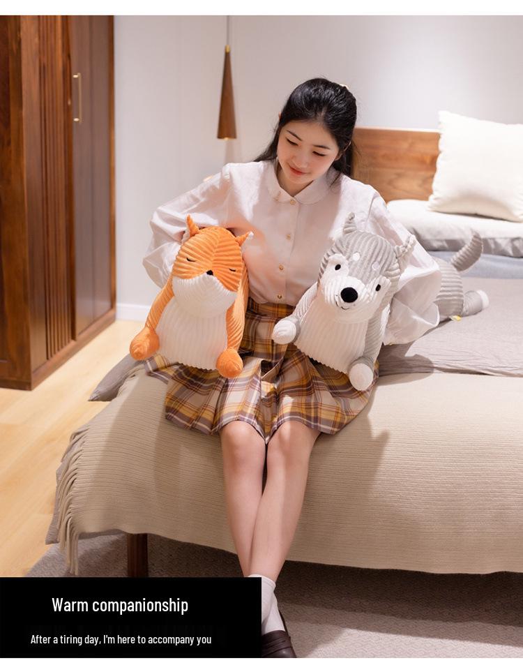 Dachshund Shiba Inu Husky Fox Plush Toy Sofa Cushion Pillow