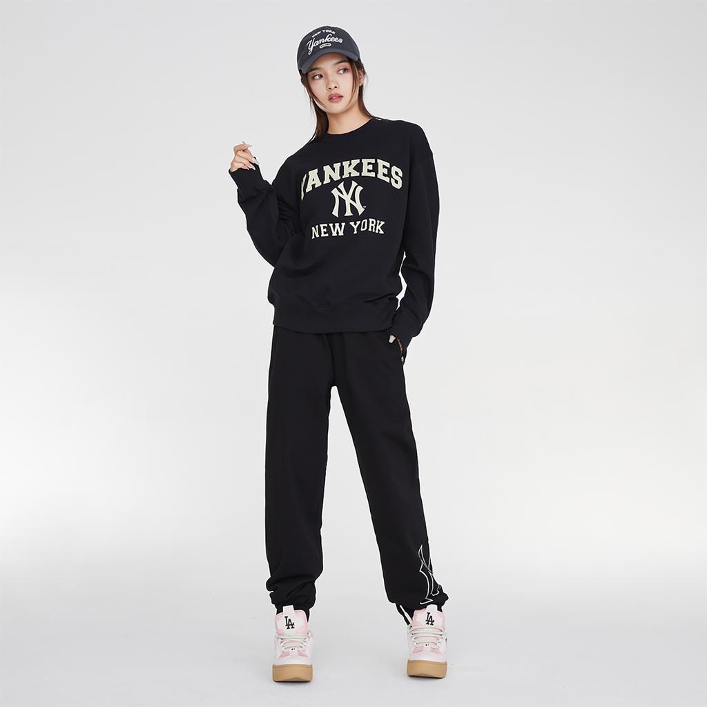New MLB New York Yankees Knitted Sweatpants Unisex Black 3APTB0834-50BKS
