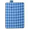 Foldable Blue Plaid Picnic Blanket 200x150 Cm