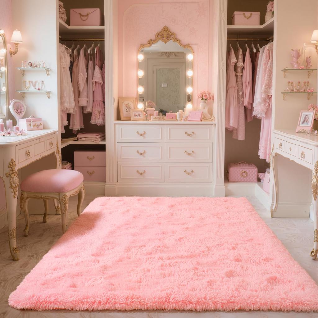 Living Room Carpet, Bedroom Soft Fluffy Plush Floor Mat, Kindergarten Children's Room, Dormitory, Home Decoration
