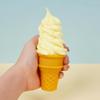 Simulation Ice Cream Cone Prop: Crispy Sweet Cone Model for Night Market Stall or Dessert Decor