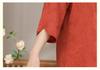 Women's Summer Cotton-Linen Set: 3/4 Sleeve Top & Two-Piece Outfit for Middle-Aged & Elderly