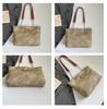 Versatile Single-Shoulder Tote: Stylish, Trendy, Large-Capacity Light-Colored Commuter Bag