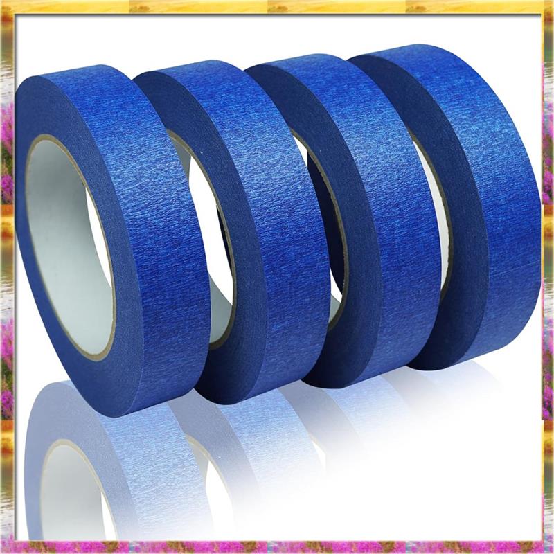 

Aug. Painters Tape 1 Inch Wide, 4-Pack Blue Tape For General-Purpose Use, 1 Inch X 55 Yards X 4 Rolls, 220 Yards In Total синий