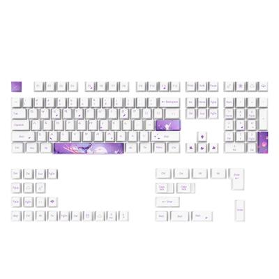 Höhen Tastenkappen für 108-Tasten 5-seitig Farbsublimation PBT Mechanische Tastatur Tastenkappen Passend für 61 64 84 87 96 98 Tastenfeld