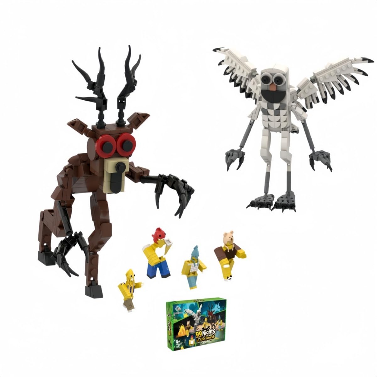 

LIMANTY Конструктор Олень, 99 ночей леса, Кукла Roblox, Игрушка Олень Roblox, Рождество, Подарок на день рождения (Упаковка из 6 шт.)