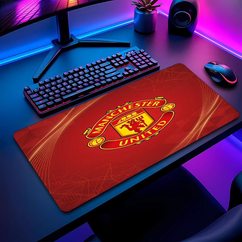 Tappetino per Mouse con Motivo Calcio Manchester United Non?Tappetino Mouse da Gioco Antiscivolo con Base in Gomma per Scrivania Ufficio Casa