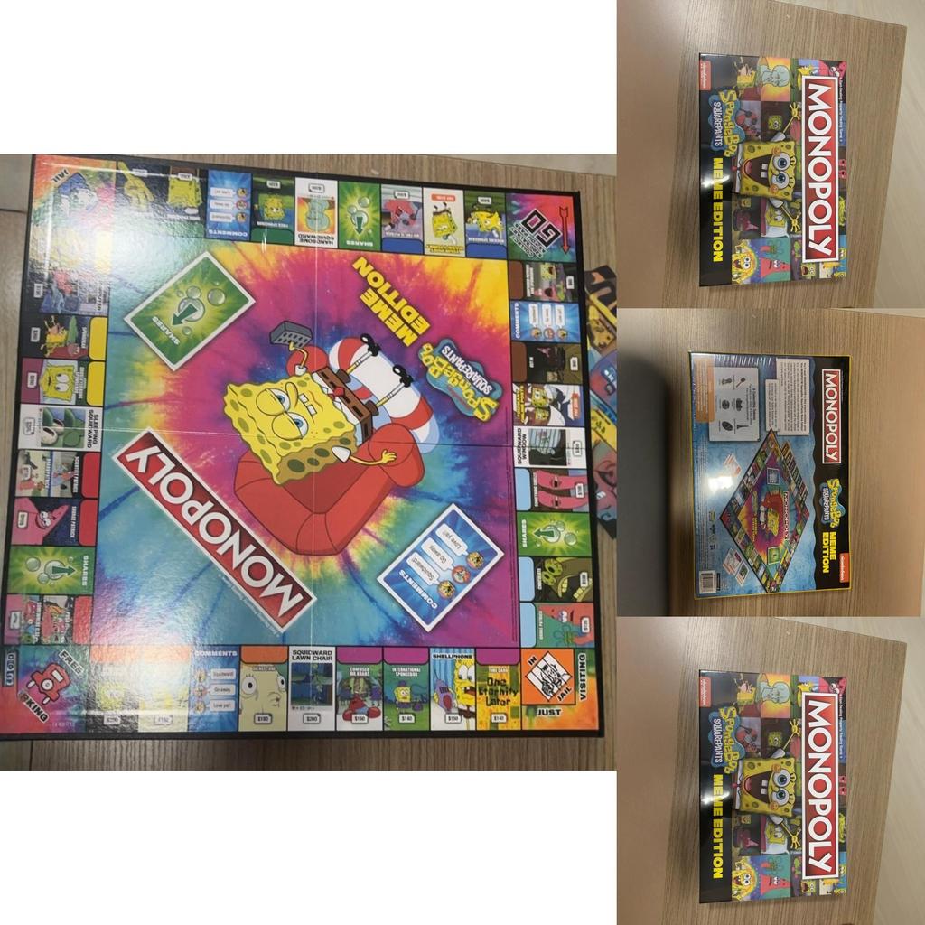 Spongebob Squarepants Family Fun Game With Plastic Material For Kids And Teens