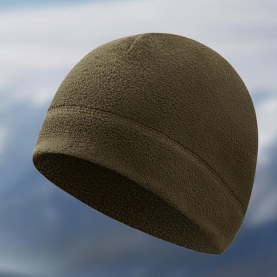 Autumn Winter Fleece Skull Cap Men Women Elastic Thermal Hat Cold Weather Outdoor Cycling Skiing Running Climbing Unisex Warm Windproof Hat