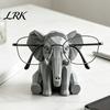 Animal Shape Desk Decor Elephant Glasses Holder, 3D Printed Geometric Eyeglass Display Office Accessories Organizer, Decorative Desktop Ornament