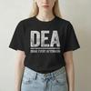 Dea Special Agent T-Shirt Unisex Unisex Lustige Baumwoll-T-Shirts Rundhals Kurzarm-T-Shirts Bedruckte Kleidung