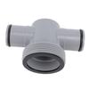 1.25 To 1.5 Inch T Joint Pool Hose Adapter PP Swimming Pool Hose T Connector for Filter Pump