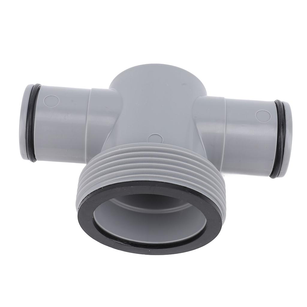 1,25 til 1,5 tommer T-skjøt Bassengslangeadapter PP Svømmebassengslange T-kobling for Filterpumpe