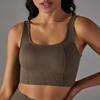 New Seamless Knitted Solid Color Dot Suspender, Beautiful Back Bra, Sports Running Fitness Suit, Vest For Women