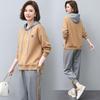 Sports Suit Women's Spring and Autumn Fashion with A Complete Set of Casual Small Sweater Two-piece Suit