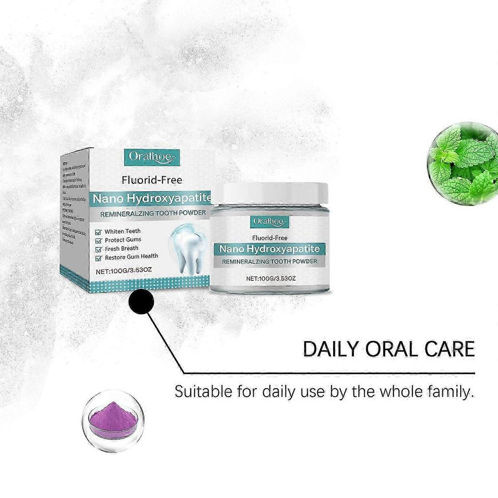 Premium Tooth Powder for Fresh Breath & Deep Clean  Natural, Gentle Oral Care with Sodium Bicarbonate, Cornstarch & Sorbitol  100g, Easy Application f