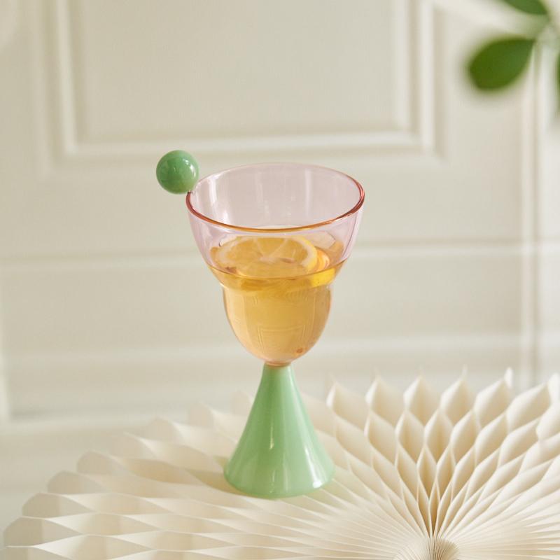 Χειροποίητο γυάλινο ποτήρι κρασιού, vintage ποτήρια παγωτού, μπολ δημητριακών, ποτήρι, ποτήρι, σκεύη ποτού, σκεύη μπαρ, ποτήρια σαμπάνιας