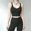 Women's Flocked Polka Dot Yoga Tank with Built-in Bra Pads - Wear Alone or as Base Layer, Slimming Fit, Beautiful Back Design