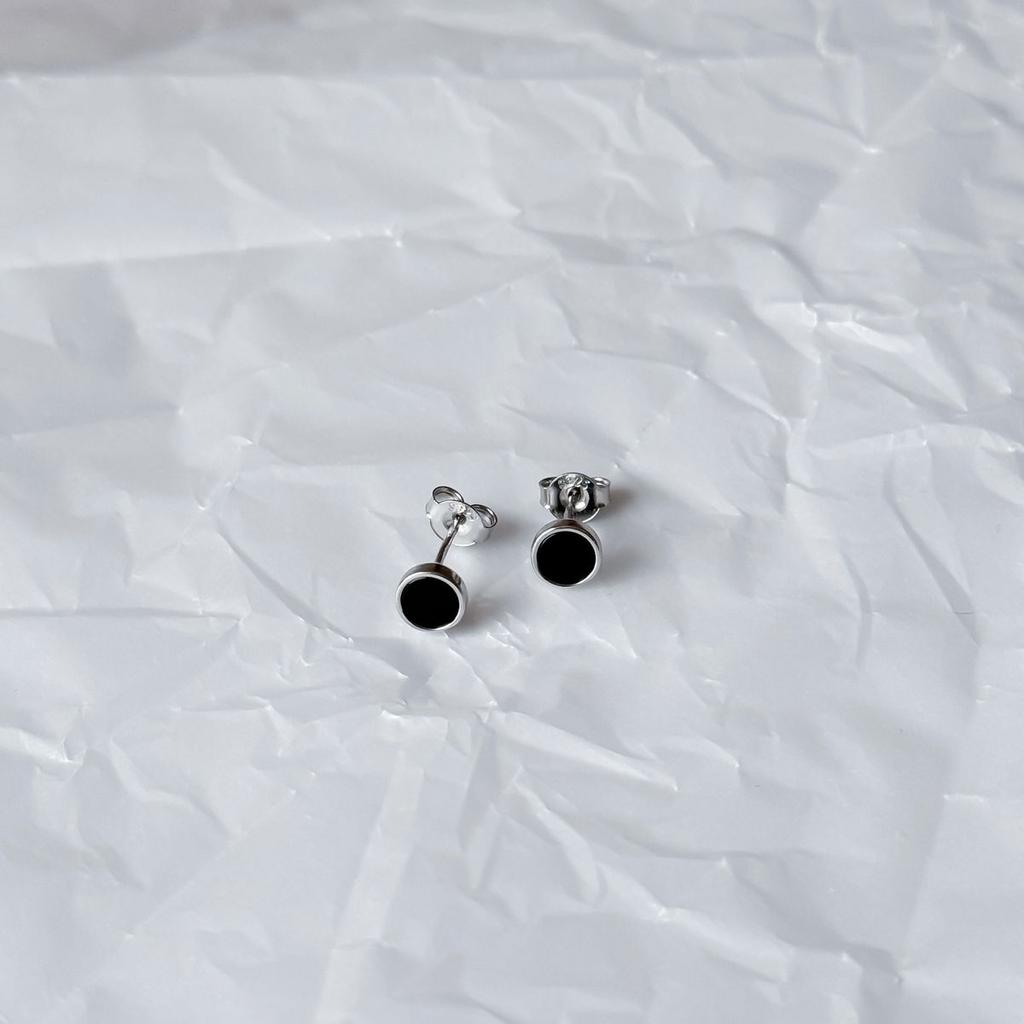 Silberohrringe mit natürlichem Onyx (2153283)